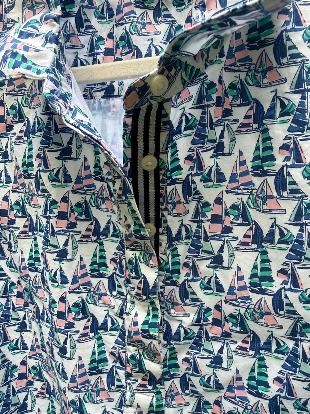 Vineyard Vines Painted Sailboats Popover Dress - Picture 4 of 11